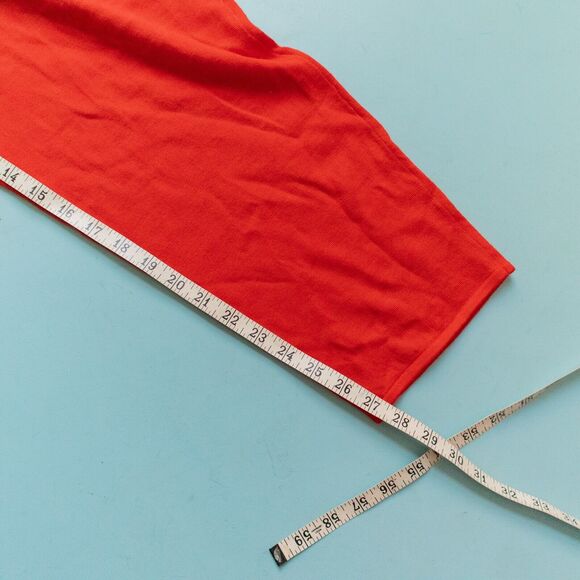 NWT St John Apple Red Wool Blend High Waisted Knit Jogger Pants Size XLarge - Picture 7 of 11